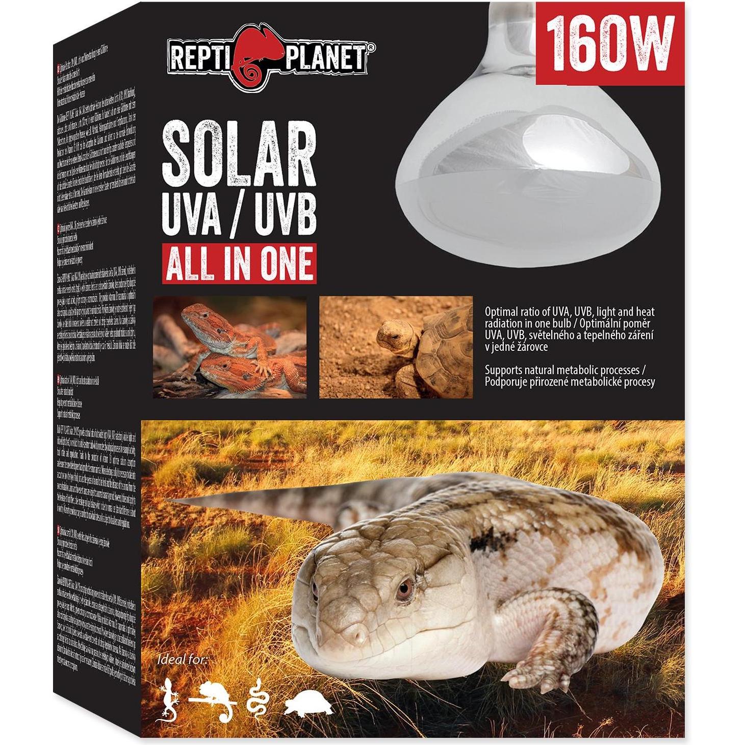 Repti Planet Terrarienlampe Solarlicht mit UVA & UVB 160 W (UVA, UVB), Terrariumbeleuchtung