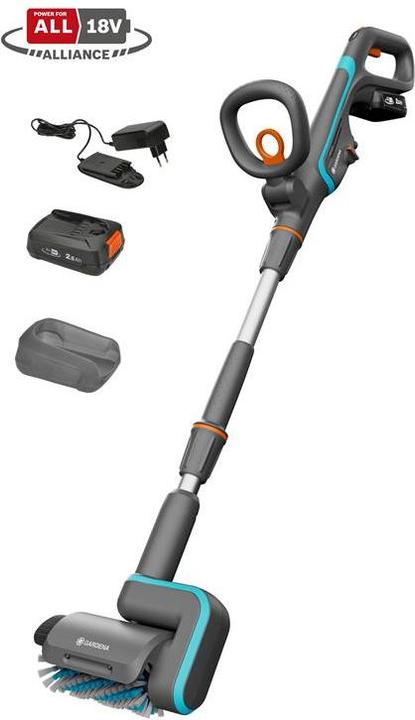 Actual product image Gardena Cordless multi-cleaner Aqua Brush Patio 03/18V P4A (Rechargeable battery operated)