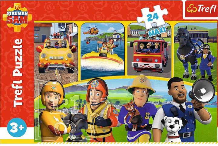 Actual product image Trefl Puzzle 24 Elements Maxi Fireman Sam and Friends (24 pieces)
