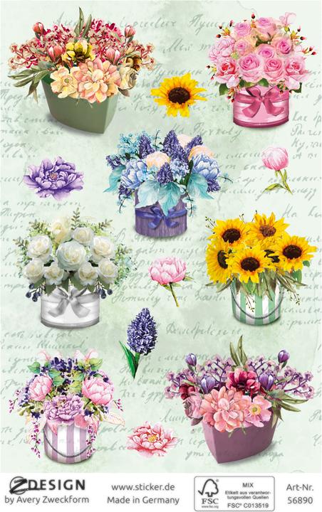 Produktbild Avery Deko Aufkleber "Blumen" 56890
