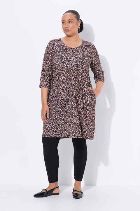 Immagine prodotto Ulla Popken Longshirt, A-Linie, V-Ausschnitt, 3/4-Arm, Taschen (62)