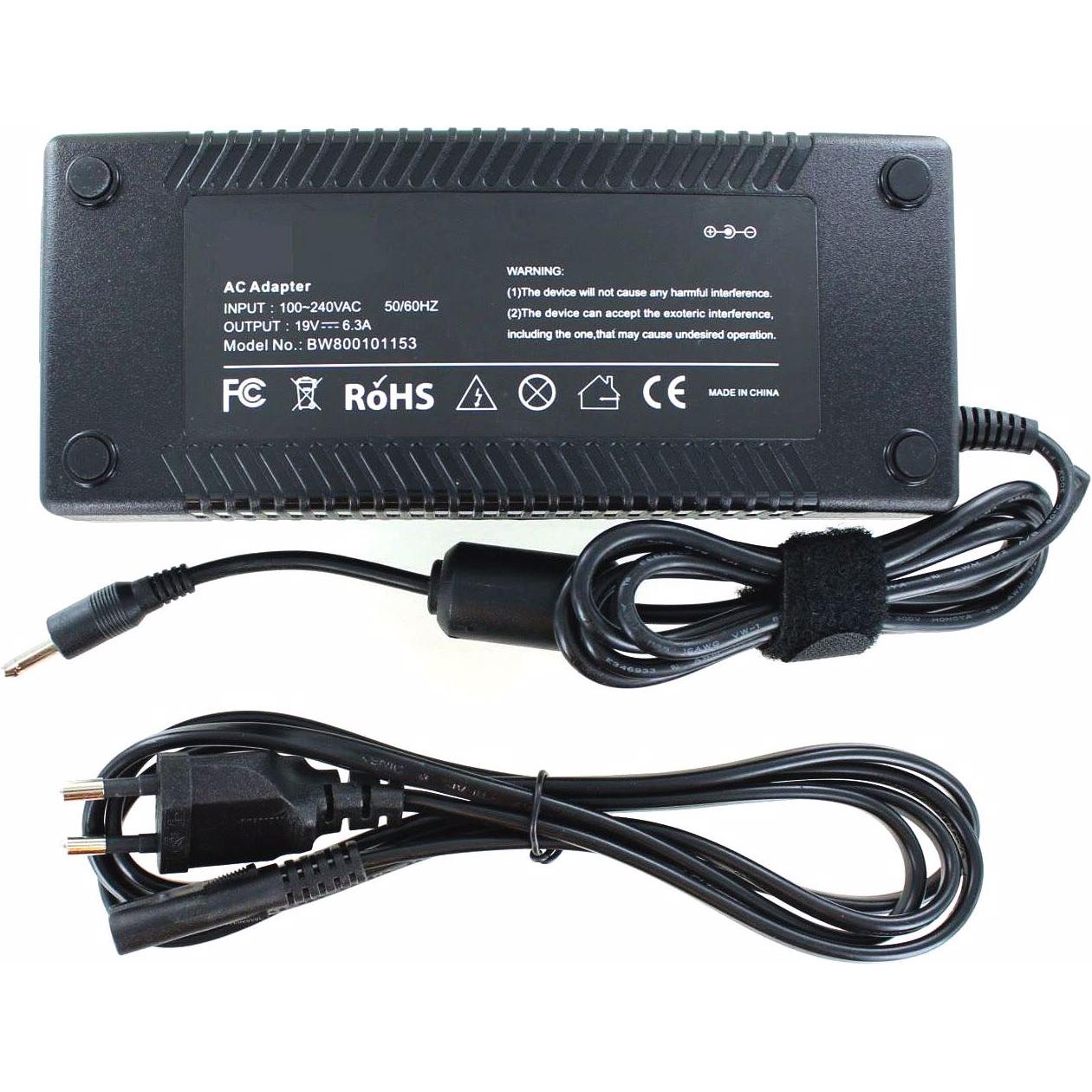 AGI Netzteil kompatibel mit Asus N750JV-T4142H (120 W), Notebook Netzteil, Schwarz
