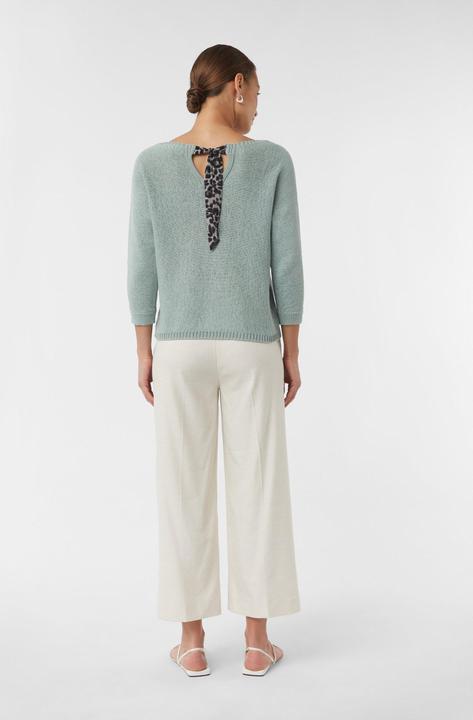 Produktbild Comma Strickpullover Baumwollpullover mit Leo-Schleifendetail am Rücken (34)