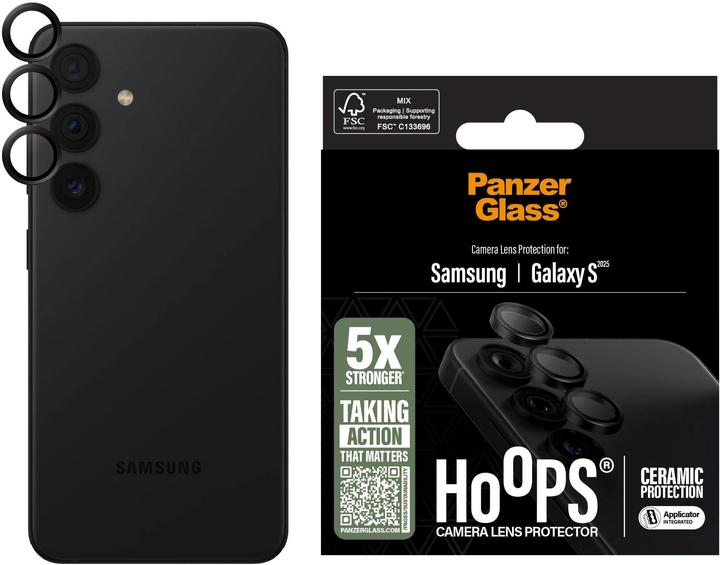 Actual product image PanzerGlass ® Hoops® Ceramic Lens Protector Samsung Galaxy S 2025 (1 Piece, Samsung Galaxy S25)