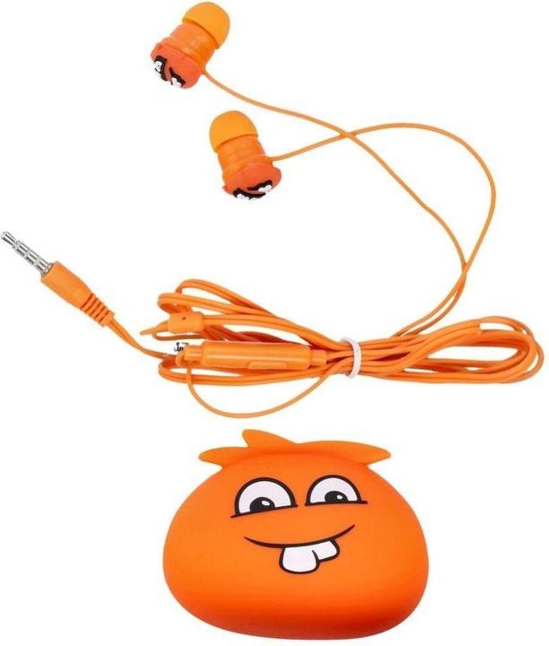 Productafbeelding Techonic Bedrade koptelefoon Jellie Monster Oortelefoon JELLIE MONSTER Oranje YLFS-01 Jack 3,5mm oranje