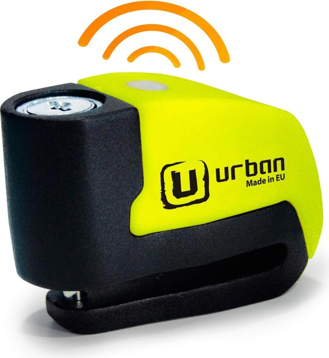UR6 Brake Disc Lock with Alarm, Yellow