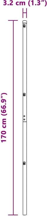 Produktbild vidaXL Zaunpfosten