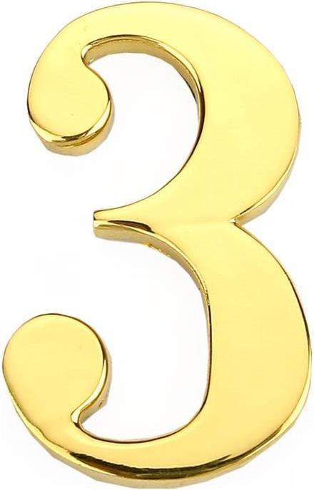 Haushalt DOOR NUMBER 3 GP-3 45MM GOLD (45 mm, Zinc)