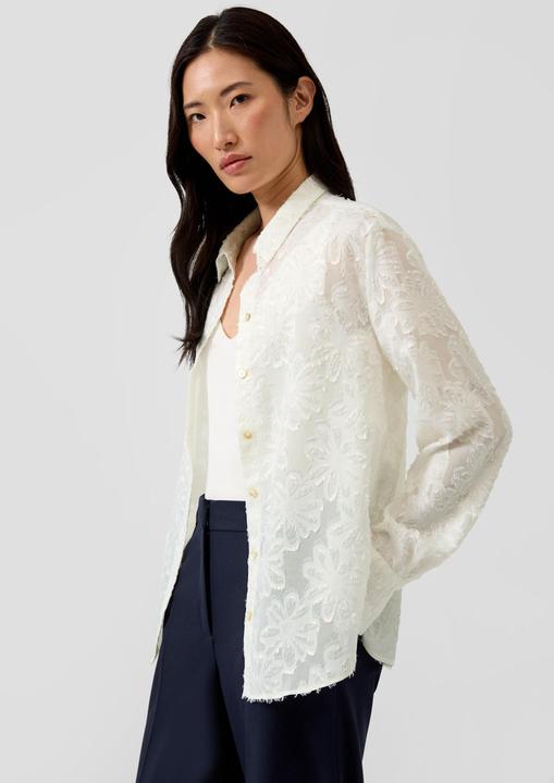 Immagine prodotto s.Oliver Bluse Elegante Chiffon-Bluse mit floralem Muster und Knopfleiste (38)