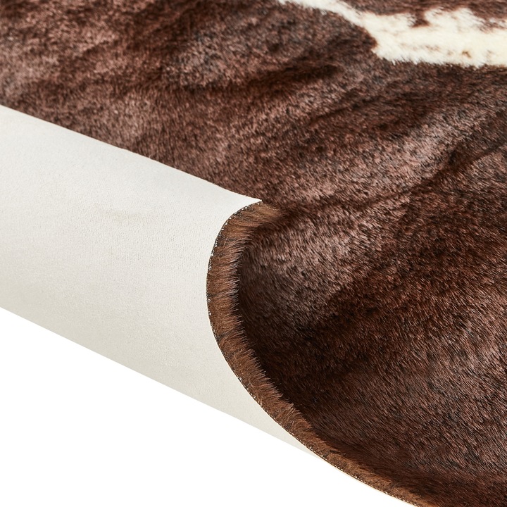 Produktbild Beliani Kunstfell-Teppich Kuh braun / weiss 150 x 200 cm BOGONG (150 x 200 cm)