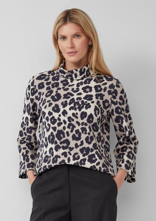 Produktbild s.Oliver Sweatshirt Scuba-Sweatshirt im Relaxed Fit mit Leo-Print (36)