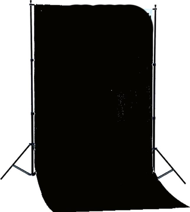 Actual product image Linkstar Background system BSK-2016B + Black fabric (160 cm, 200 cm)