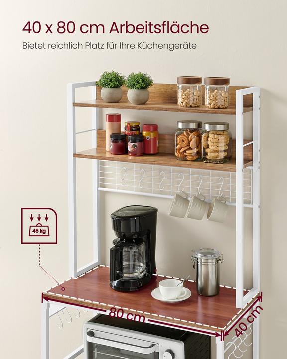 Image du produit Vasagle Buffet (80 x 40 x 170 cm)