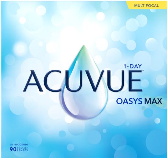 Actual product image Acuvue Oasys Max 1-Day Multifocal (-0.5, Daily lens, 90 Piece, Multifocal)