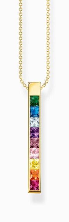 Immagine prodotto Thomas Sabo Catena di pietre colorate oro (Argento 925, 40 - 45 cm)