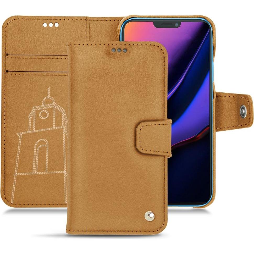 Thumbnail - Noreve Lederschutzhülle Wallet (Apple iPhone 11), Smartphone Hülle, Braun