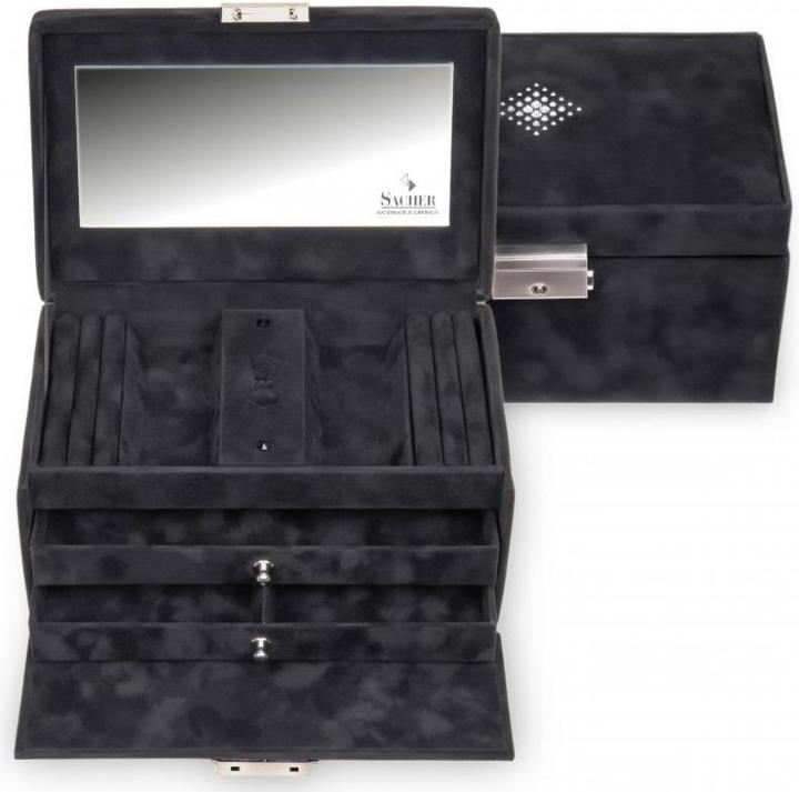 Sacher 27.503.040.404 - Schmuckkoffer Eva Crystalo, schwarz