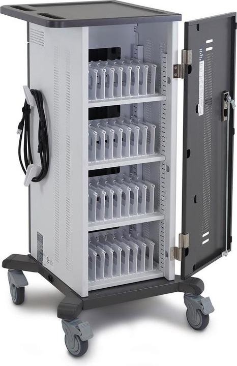 Image du produit Ergotron YES35 - Chariot (charge uniquement) pour 35 appareils mobiles - verrouillable - Gris, blanc - Bilds