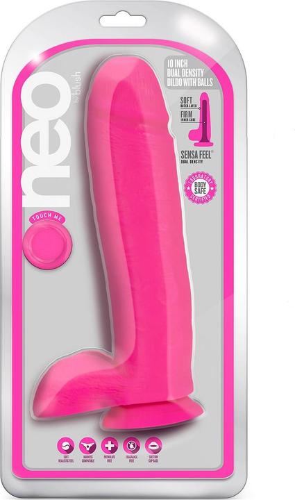 Image du produit Blush Gode réaliste Neo double densité - 10.5" de longueur 2.25 pouces de largeur - Base de la coupelle