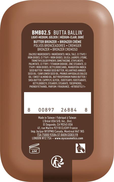 Actual product image NYX Professional Make-Up Nyx Bronzer (2.5, Butta Ballin', Bronzer, 5 g)