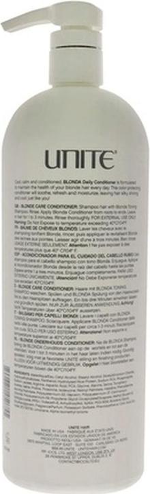 Actual product image Unite Blonda Condition Toning Conditioner for Unisex 33.8oz