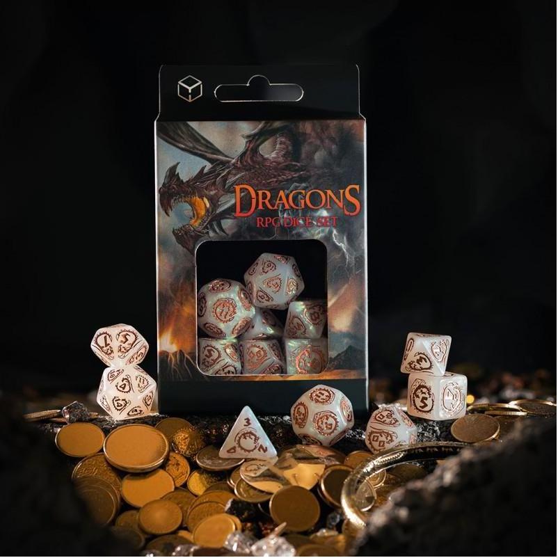 Thumbnail - Q Workshop SDRA4T - Dragons Würfel Set, Quarz