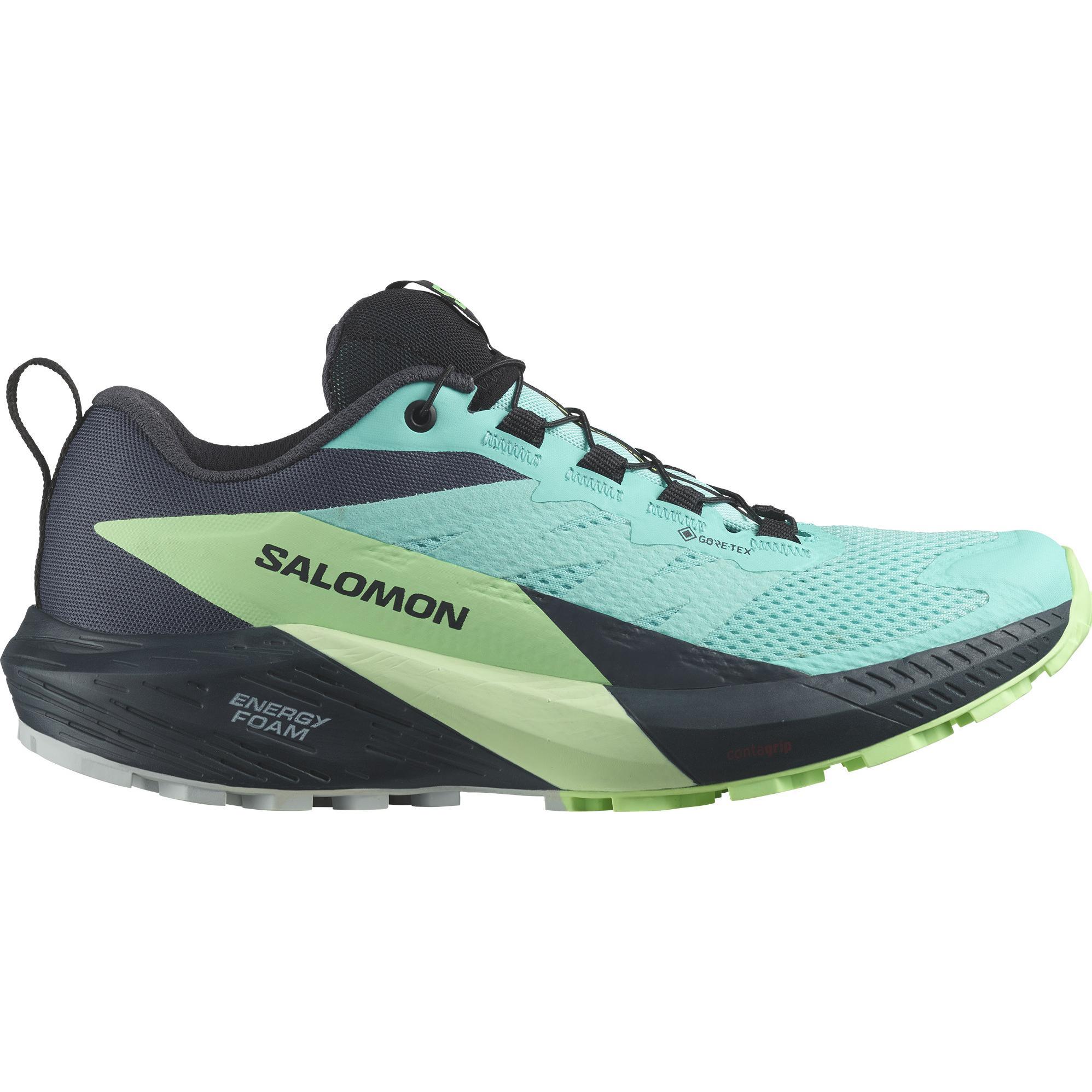 Salomon, Damen, Laufschuhe, Sense Ride 5 GTX w Damen Trailrunningschuhe (38), Blau