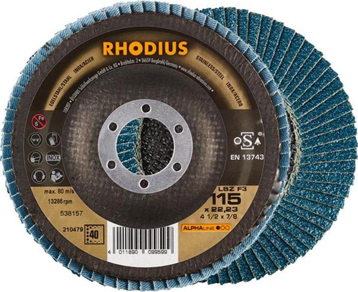 Produktbild Rhodius LSZ F3 Fächerscheibe 115 x 22.23 - P40 (40)