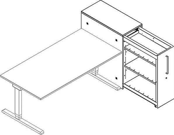 Image du produit Mauser armoire extractible haute (43,5 x 80 x 102,5 cm)