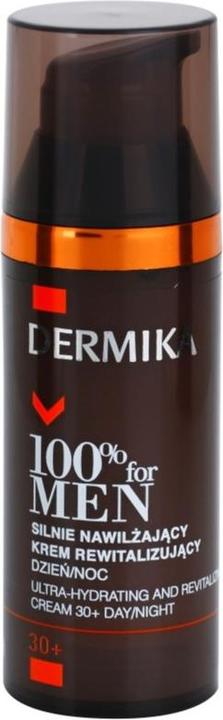 Actual product image Dermika 100% for Men 30+ moisturizing face cream 50ml (50 ml, 24h cream)