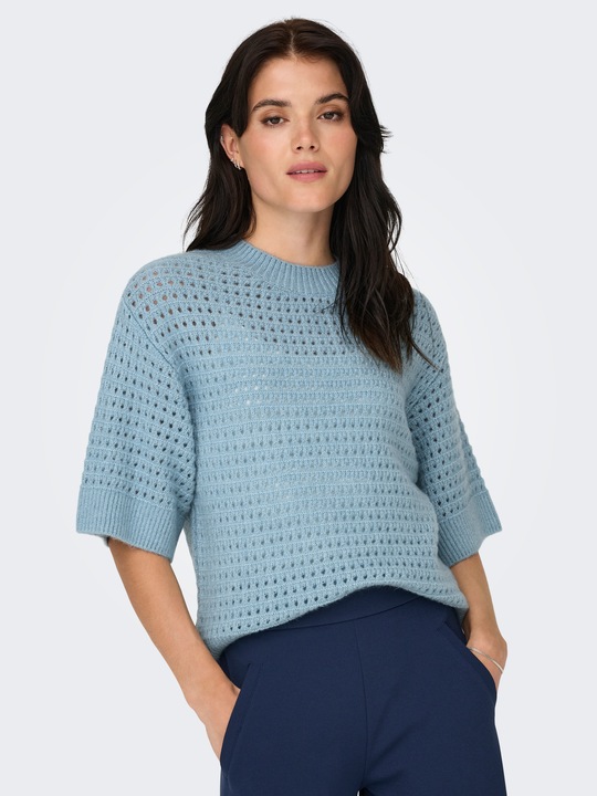 Actual product image JdY Knit fit Round neck Ribbed cuffs Drop shoulder Pullover Knitted jumper (XS)