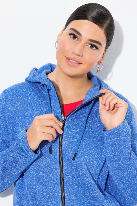 Produktbild Ulla Popken Strickfleece-Jacke, Kapuze, Reissverschlusstaschen (46, 48)