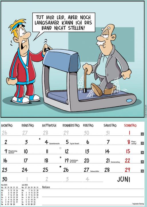 Actual product image Alpha Edition The pensioner calendar 2025 picture calendar, 23,7x34cm, wall calendar with funny pictures (23.7 x 34 cm, German)