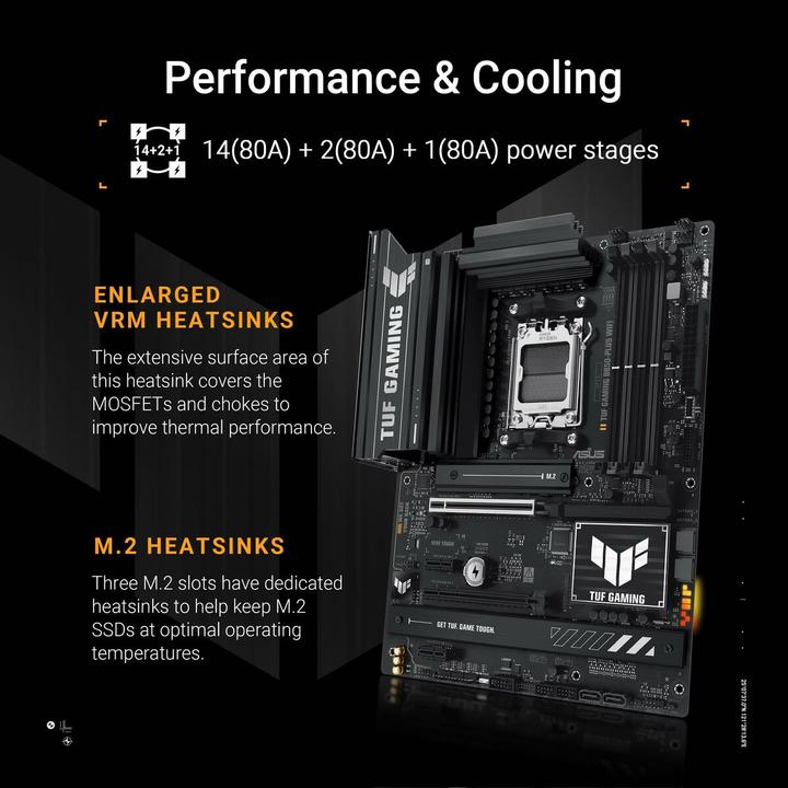 Actual product image ASUS TUF Gaming B850-Plus Wifi (AM5, AMD B850, ATX)