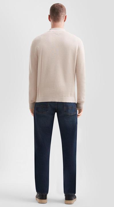 Produktbild s.Oliver Strickpullover Troyer mit feiner Rippstruktur aus Baumwollmix (M)