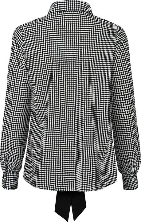 Actual product image Nife Diamond pattern tie blouse for women (42)