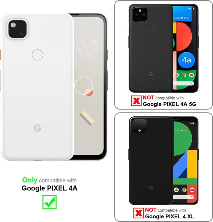 Immagine prodotto Cadorabo Copertina per specchietto retrovisore Smart View a libro (Google Pixel 4a)