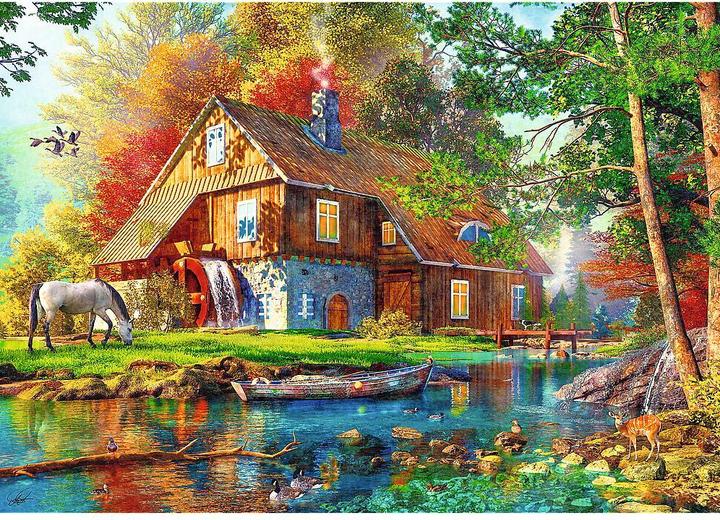 Produktbild Trefl Puzzle 500 - Ferienhaus am Fluss (500 Teile)