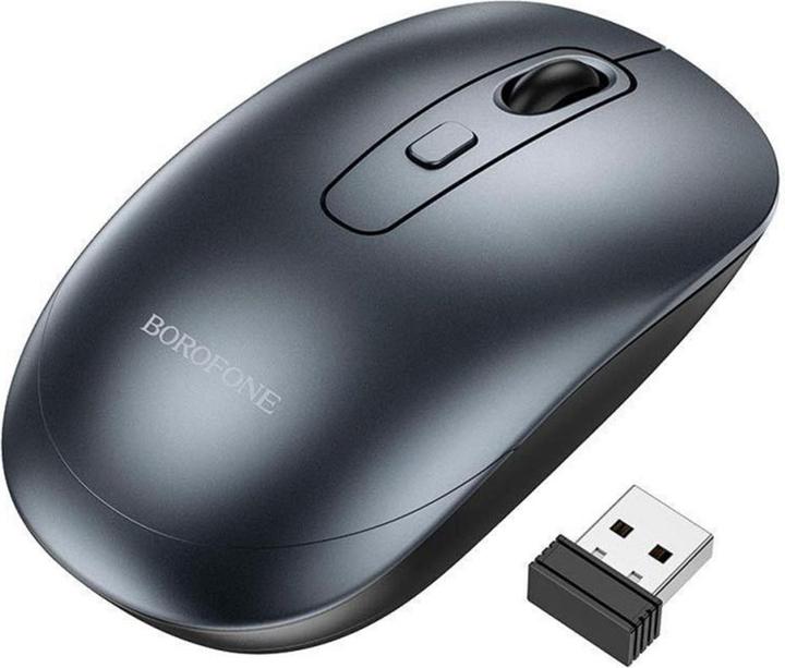 Actual product image Borofone BG13 Winner, 1600DPI, Grey (Wireless)