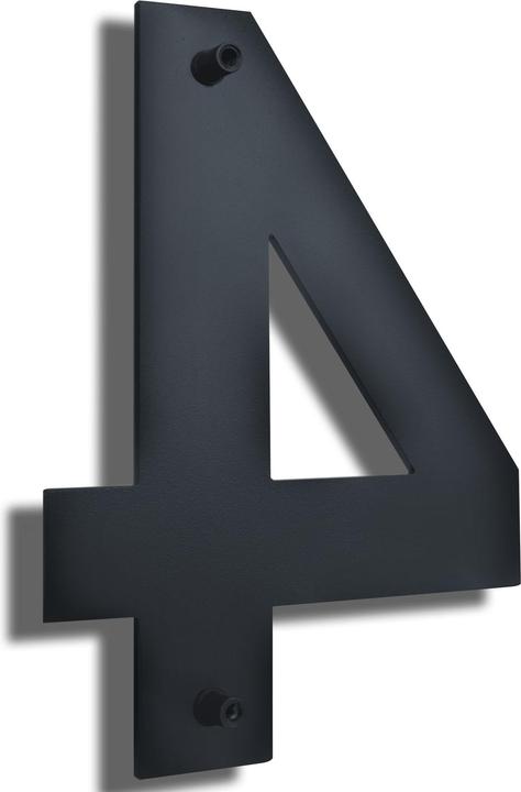 Actual product image Mocavi HS20 house numbers modern for hammering in stainless steel.