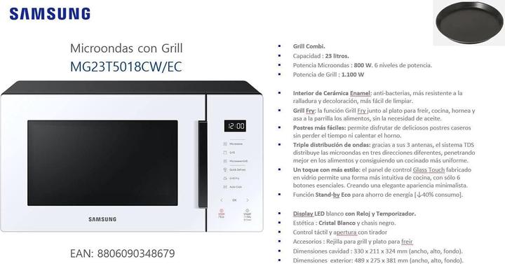 Produktbild Samsung MG23T5018CW (23 l)