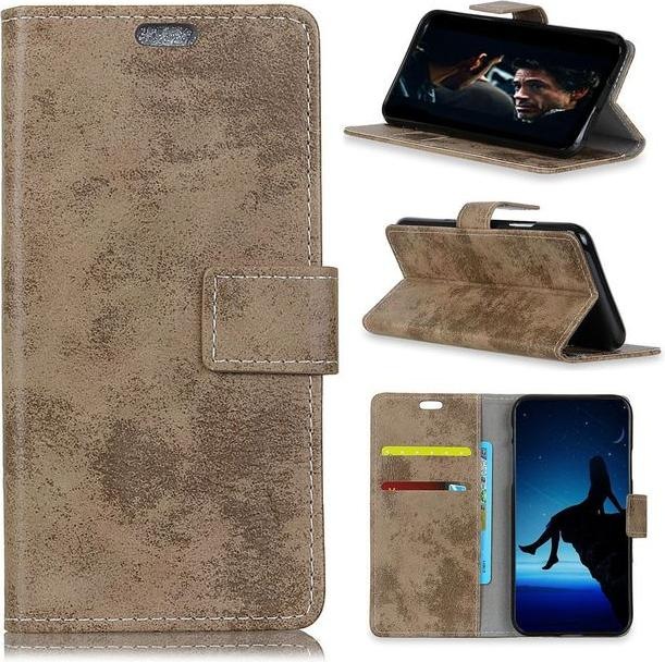 Produktbild MU Style Vintage Leder Bookcover Series (Xiaomi Redmi 6)