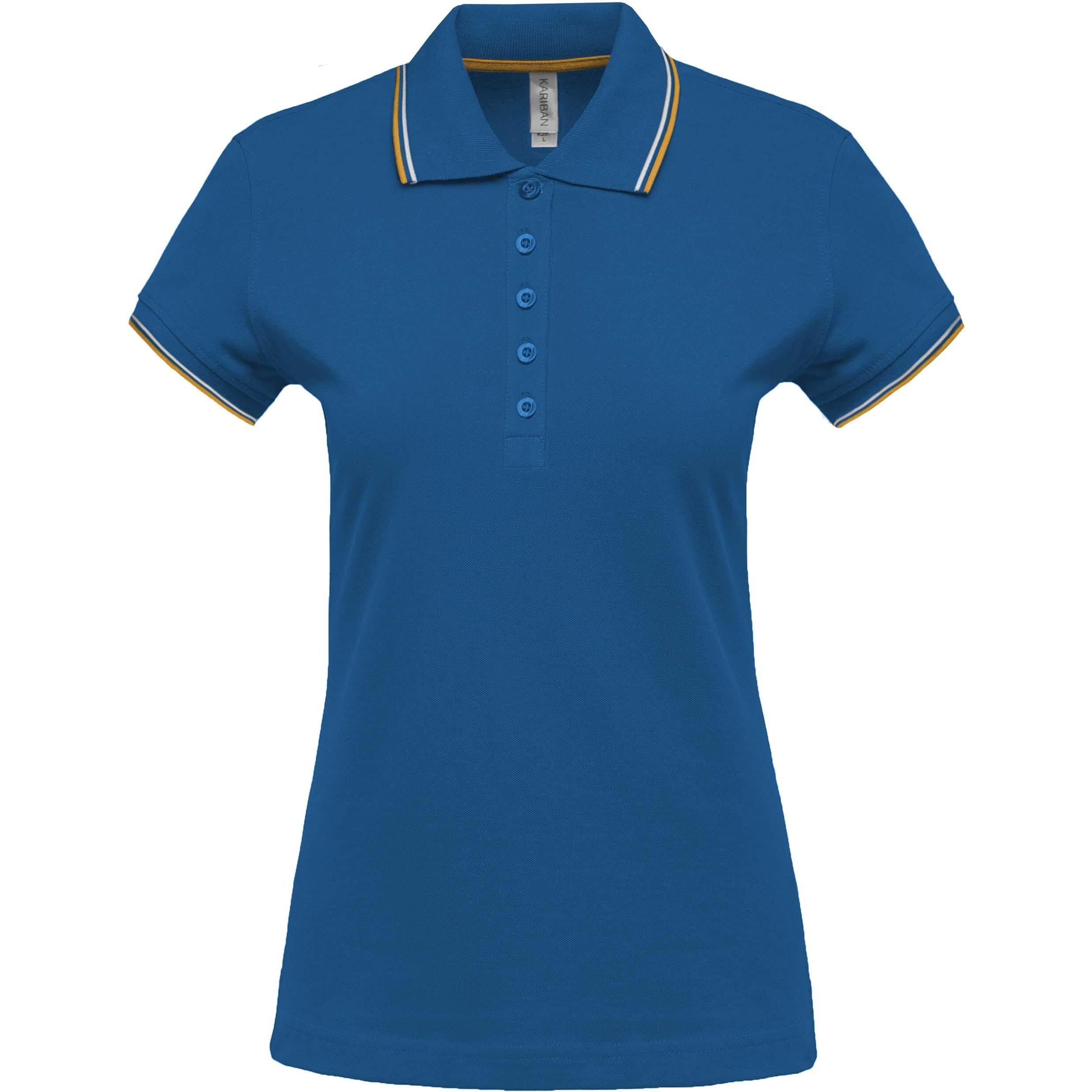 Kariban, Damen, Shirt, 5 boutons, Mehrfarbig, (M)