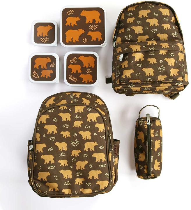 Actual product image A Little Lovely Company ALLC Lunch & snack box set SBSEBE43 Bears