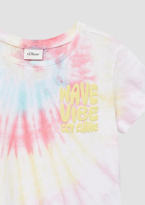 Produktbild S.Oliver T-Shirt T-Shirt im Loose Fit mit Batikmuster (116, 122)
