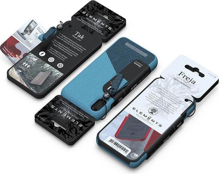Actual product image Nordic Elements Freja English - iPhone Xs Max case (Petrol) (Apple iPhone XS Max)