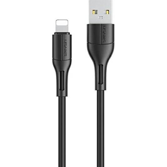 Usams Kabel U68 lightning 2A Fast Charge 1m czarny/black SJ500USB01 (US-SJ500) (1 m, USB 3.0), USB Kabel