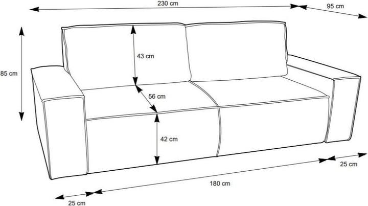 Actual product image Vente-unique Amelia (3-seater)