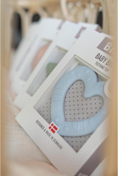 Produktbild Bibs Beissring Baby Bities Herz, Sage