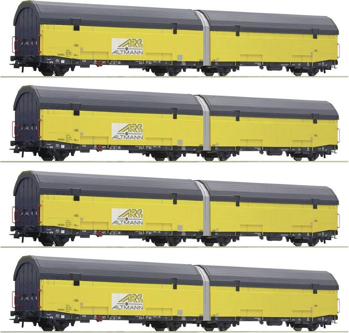 Actual product image Roco H0 Ro set of 4 car transporters, Ars Altmann (Track H0)